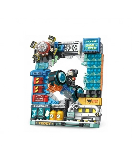 P881505 MOTORCU TEDDY 458 PARÇA BLOCK OYUNCAK