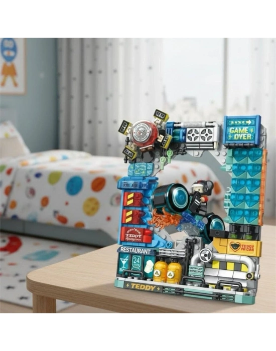 P881505 MOTORCU TEDDY 458 PARÇA BLOCK OYUNCAK