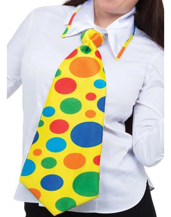 Palyaço Kravatı Lastikli Geniş Kesim