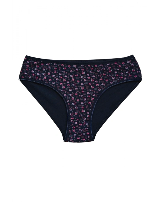 Pamuklu Geniş Kenarlı Likralı Desenli Bato Kadın Külot 5li Paket Set 1