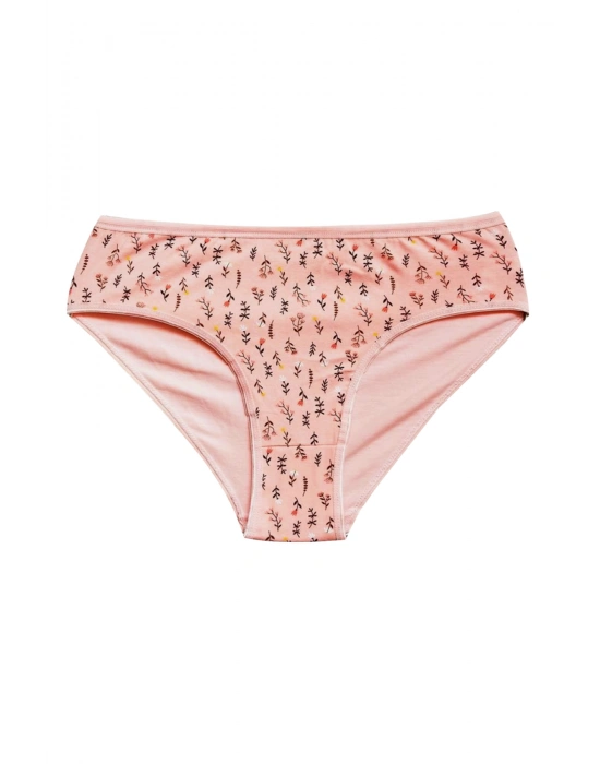 Pamuklu Geniş Kenarlı Likralı Desenli Bato Kadın Külot 5li Paket Set 2