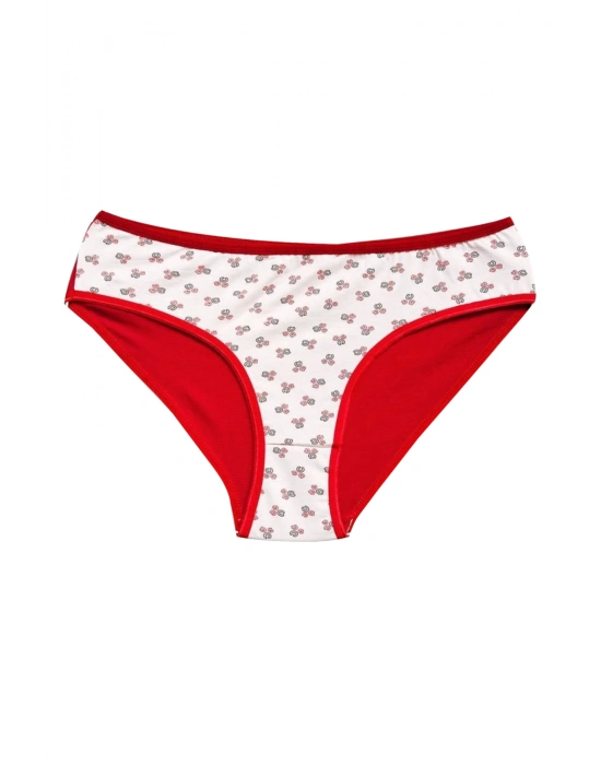 Pamuklu Geniş Kenarlı Likralı Desenli Bato Kadın Külot 7li Paket