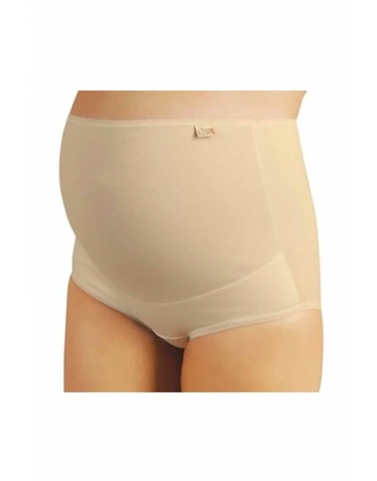 Pamuklu Hamile Likralı Bato Külot Ten - 3324A