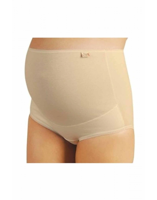 Pamuklu Hamile Likralı Bato Külot Ten - 3324A