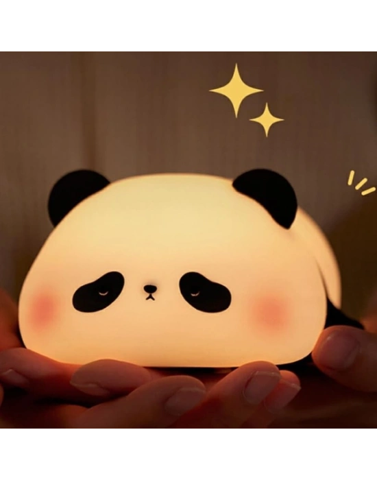 Panda Tasarımlı Renk Değiştirebilen Dokunmatik Gece Lambası