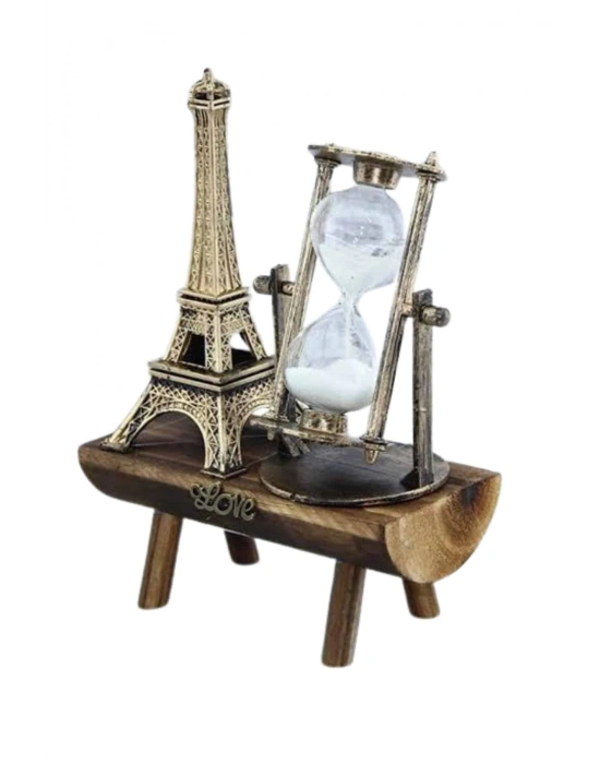 Paris Eyfel Kulesi Hediyelik Eyfel Retro Kum Saati Dekoratif Eşya