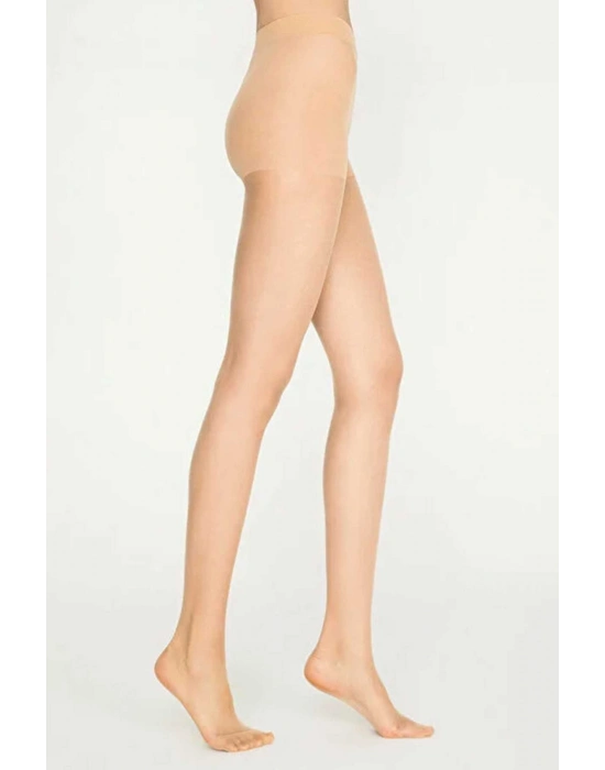 Parlak Fit 15 Likralı Külotlu Çorap Açık Ten