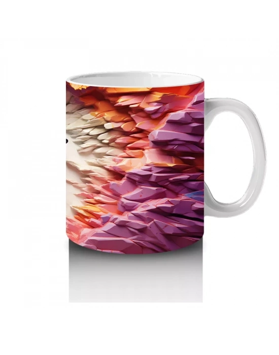 Parlak Işıklarla Çevrelenmiş Mavi Kelebek – Baskılı Kupa