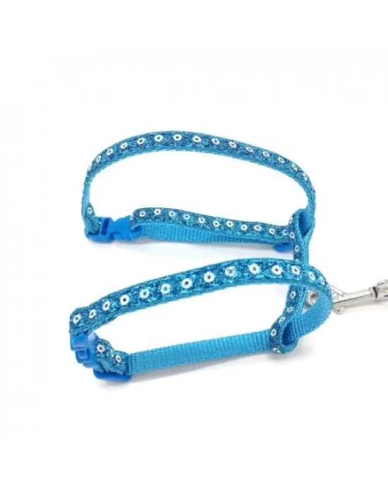 Parlak Kedi Gezdirme Göğüs Tasması