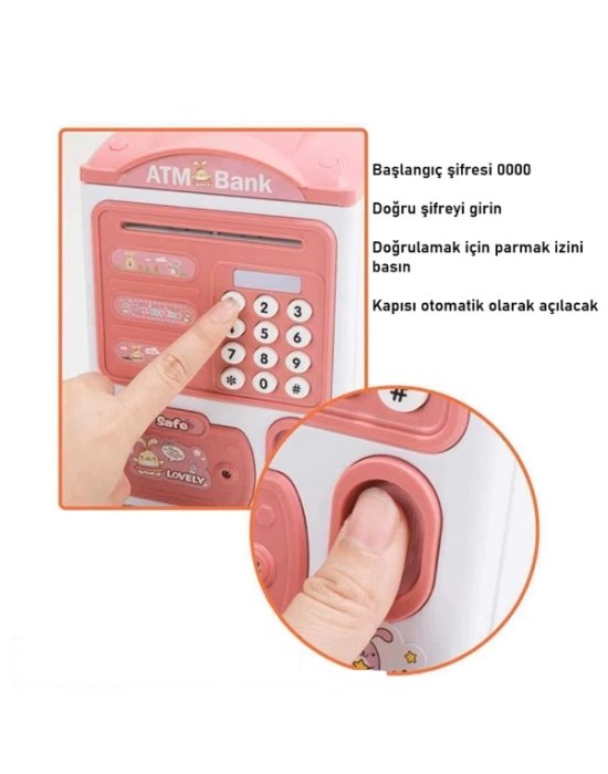 Parmak İzi ve Şifreli Elektronik ATM Kumbara