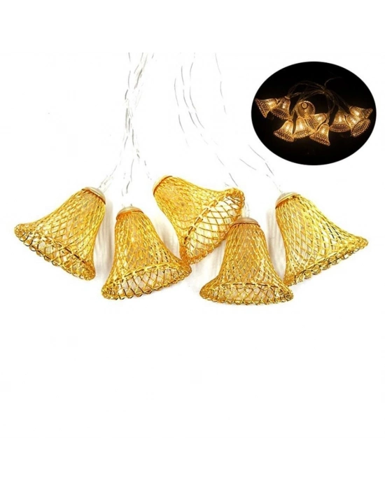 Parti ve Özel Gün Dekorasyonu Çan Şeklinde Metal Şerit Led Işık