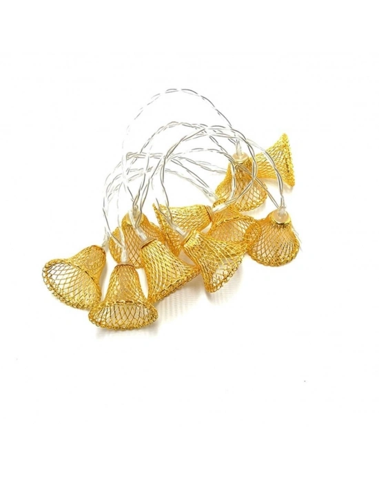 Parti ve Özel Gün Dekorasyonu Çan Şeklinde Metal Şerit Led Işık