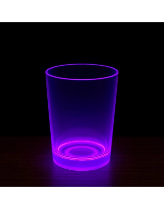 PartyGlow Neon Mor Bardak 8.5 x 10.5 cm
