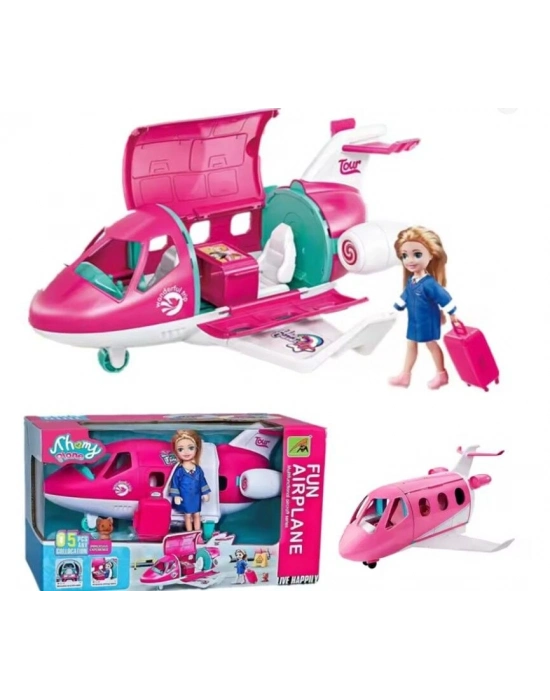 Pasifik Pembe Aksesuarlı Uçak 9045-11