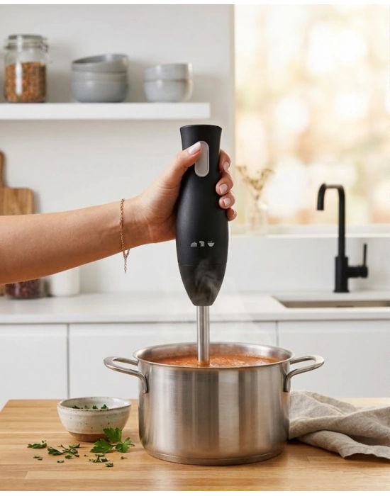 Paslanmaz Çelik Blender Ayağına Sahip Ergonomik El Blenderı