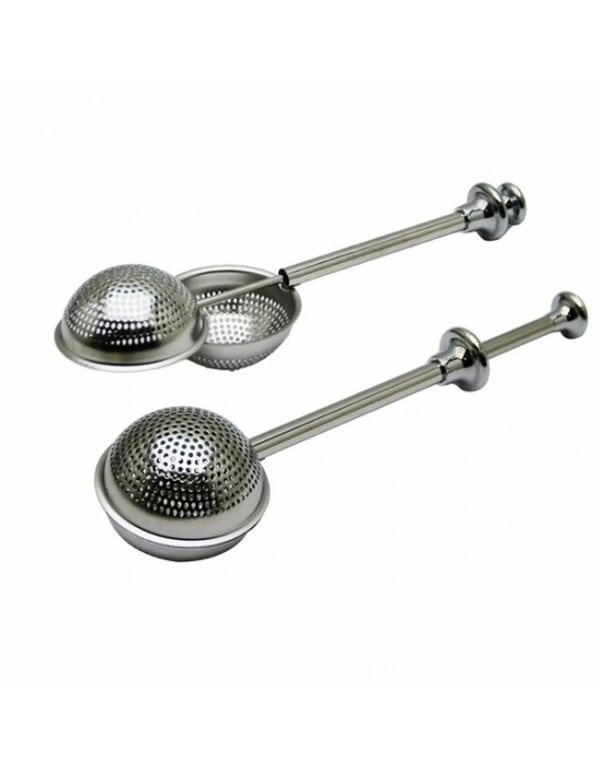 Paslanmaz Çelik Çay Süzgeci Çay Kaşığı Demlik Topu Bitki Çayı Filtresi