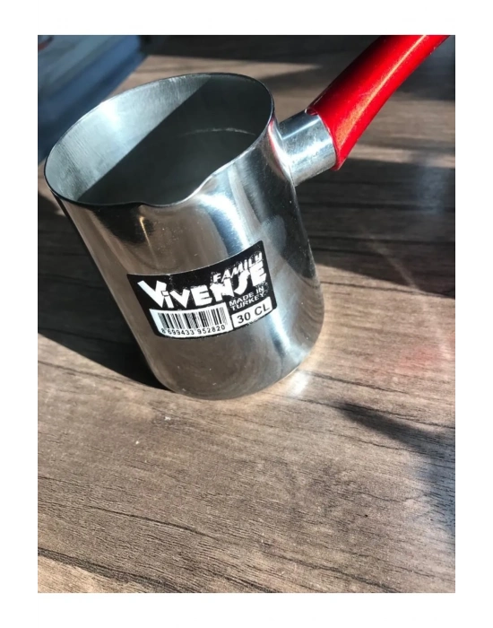 Paslanmaz Çelik Cezve 300 Ml Kahve Pişirim Cezvesi Bakalit Saplı Royaleks-VVs100