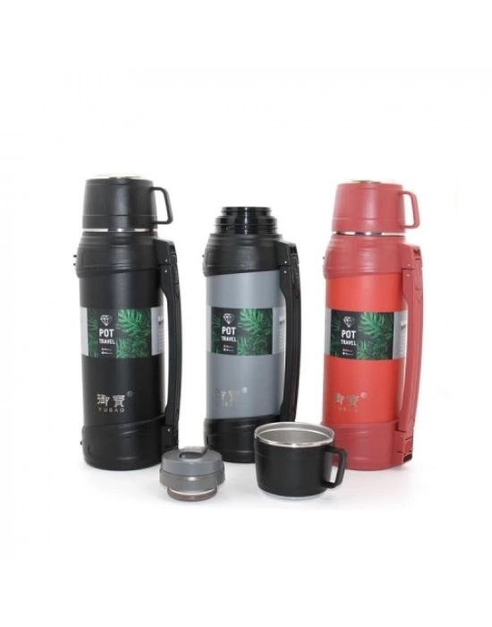 Paslanmaz Çelik Çift Katmanlı Termos 2.0 Lt