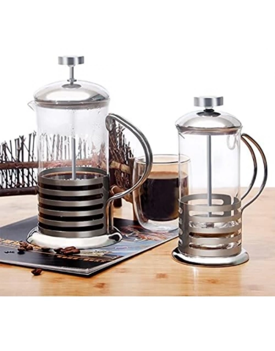 PASLANMAZ ÇELİK GÖVDELİ FRENCH PRESS KAHVE VE ÇAY DEMLEME APARATI