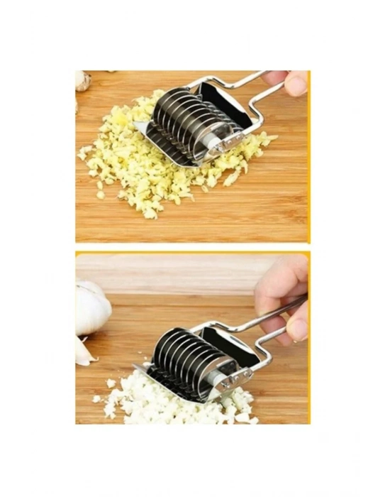 Paslanmaz Çelik Hamur Kesme Aparatı Metal Saplı