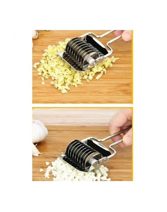 Paslanmaz Çelik Hamur Kesme Aparatı Metal Saplı