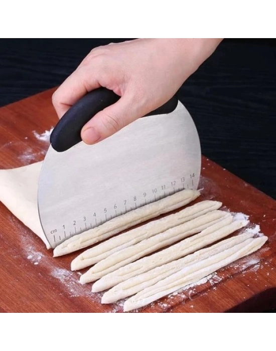 Paslanmaz Çelik Hamur Kesme ve Şekillendirme Spatulası