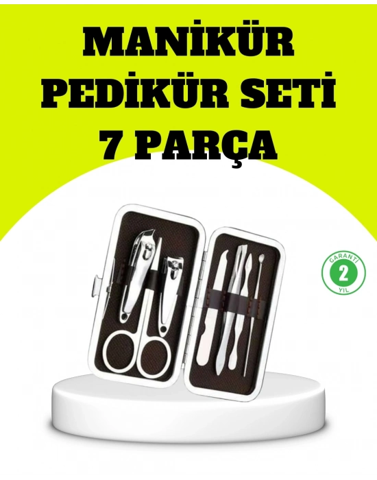 Paslanmaz Çelik Kişisel Bakım Seti – 7 Parça