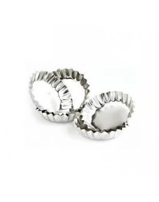 Paslanmaz Çelik Metal Kek Kalıbı - 6 Adet