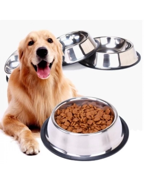 Paslanmaz Çelik Metal Mama Kabı 15 cm.