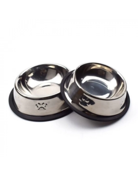 Paslanmaz Çelik Metal Mama Kabı 18 cm.