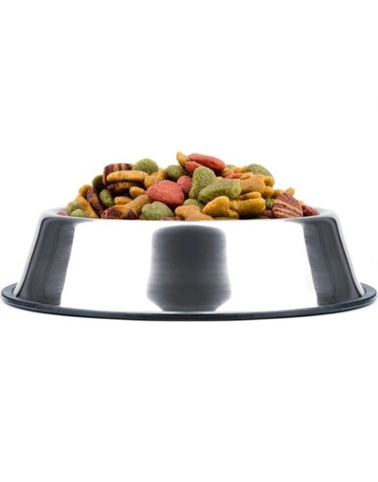 Paslanmaz Çelik Metal Mama Kabı 34 cm.