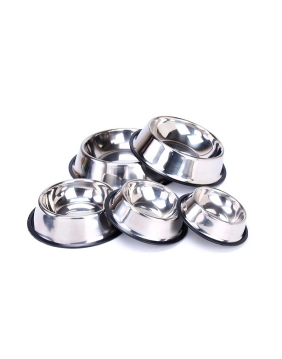 Paslanmaz Çelik Metal Mama Kabı 34 cm.