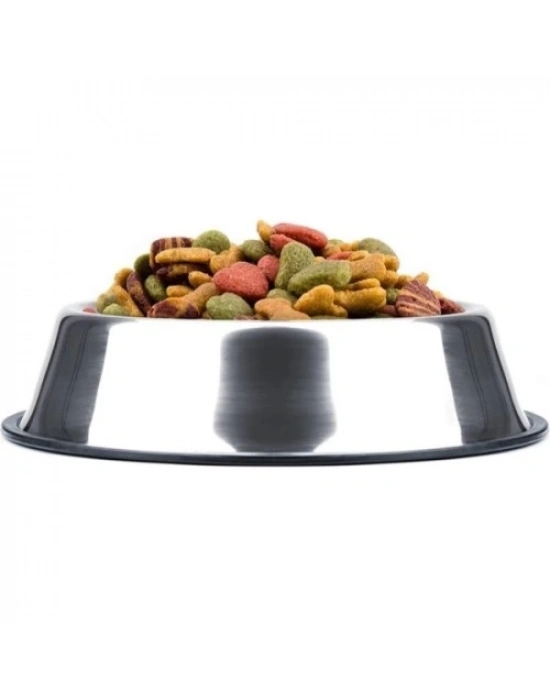 Paslanmaz Çelik Metal Mama Kabı 34 cm.