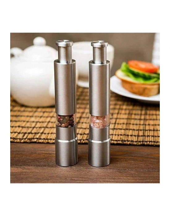 Paslanmaz Çelik Otomatik Basmalı Baharat Öğütücü