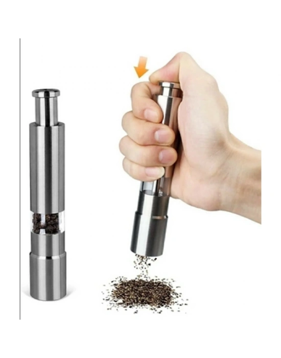 Paslanmaz Çelik Otomatik Basmalı Baharat Öğütücü