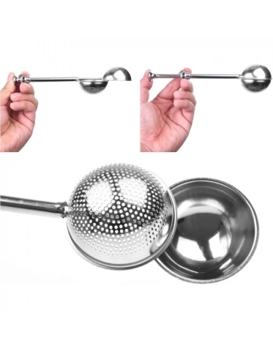 Paslanmaz Çelik Pratik Çay Süzgeci