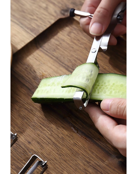 Paslanmaz Çelik Yan Soyacak 16 cm Renkli Sebze ve Meyve Soyacağı