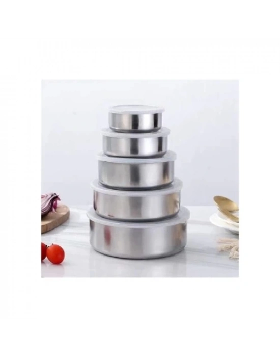 Paslanmaz Çelik Yemek Saklama Kabı Seti