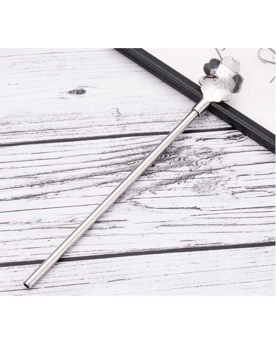 Paslanmaz Metal 2 Li Kaşıklı Pipet Fırça Seti