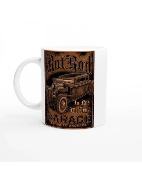 Paslı Güce Saygı Duyan Rat Rod Garaj Kupa Bardak