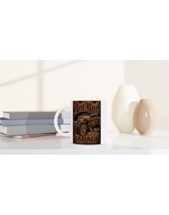 Paslı Güce Saygı Duyan Rat Rod Garaj Kupa Bardak
