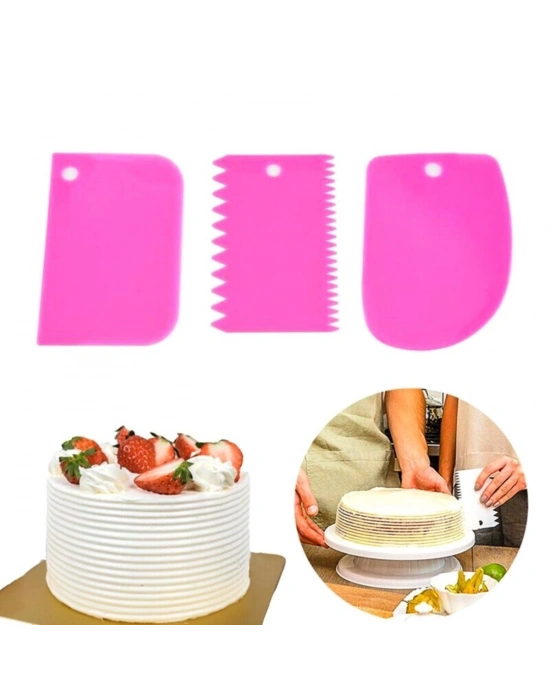 ®  Pasta Hamur Şekillendirici Spatula Kesici Kazıyıcı Dekoratör Set