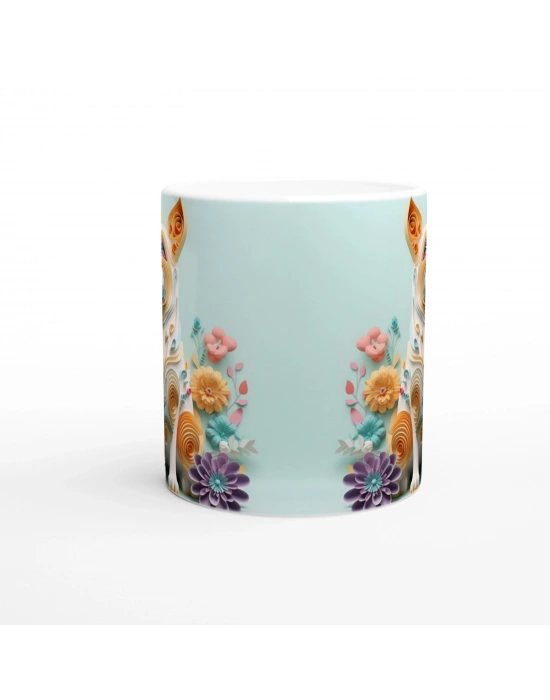 Pastel Bahar Köpeği Kupa Bardak