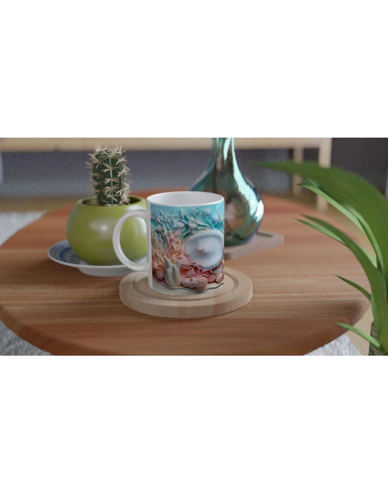 Pastel Dalgaların Sessizliği Kupa Bardak