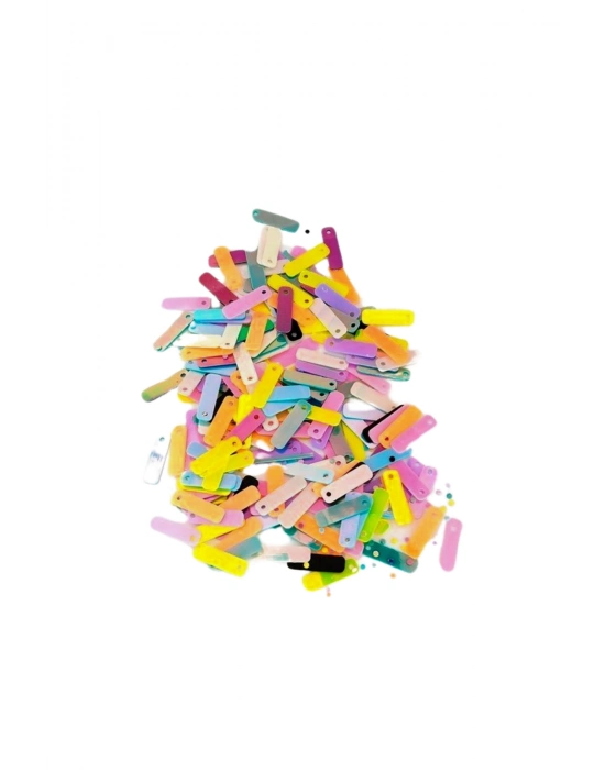 Pastel Renkler 15 x 5 mm Dantel Oya Yazma Halhal Abiye Lazer Kesim Pul 600 adet / 24 gram