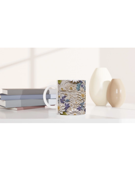 Pastel Renkli Çiçek Düşleri Kupa Bardak