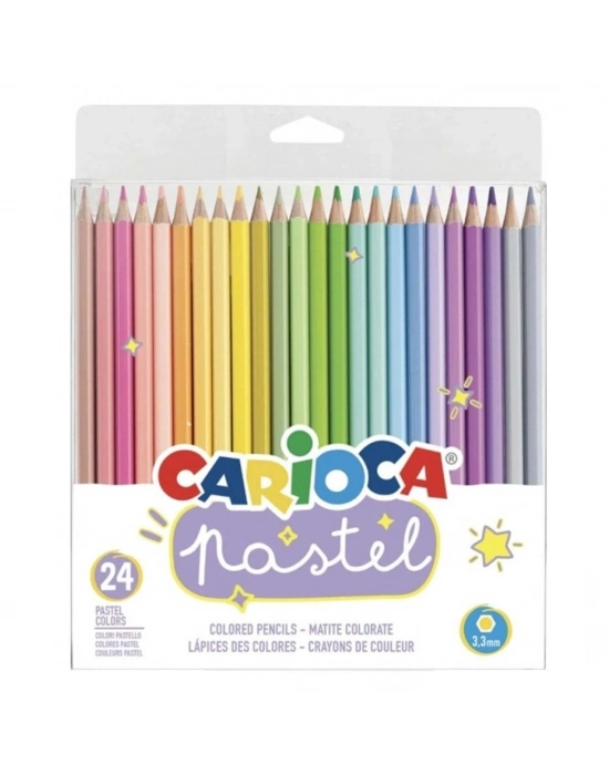 ®  Pastel Renkli Kuru Boya Kalemi 24lü