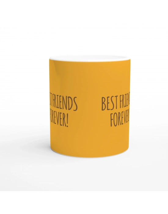 Patili Dostlar ve “Best Friends Forever” Temalı Baskılı Kupa Bardak