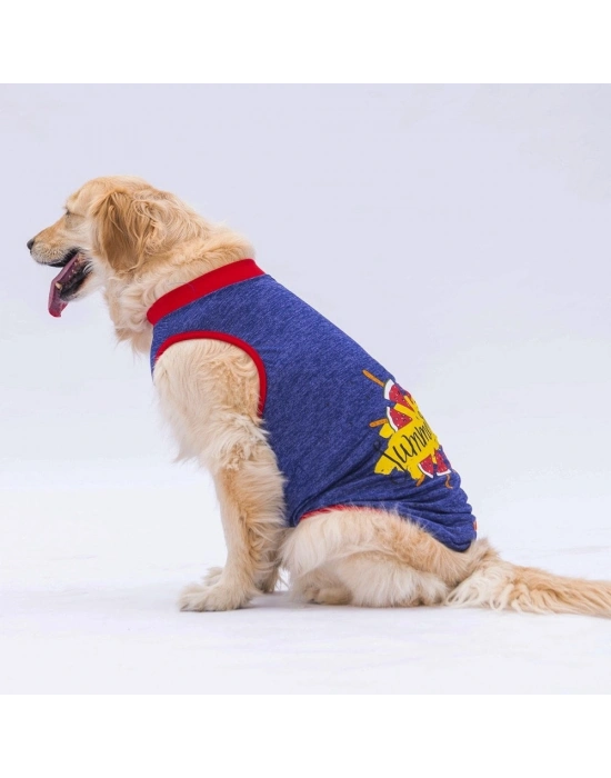 Pawstar Navy Blue Summer Time Büyük T-shirt 3XLarge  43X49X66 CM