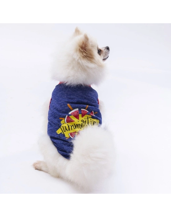 Pawstar Navy Blue Summer Time Tişört XXLarge 38X43X58 cm